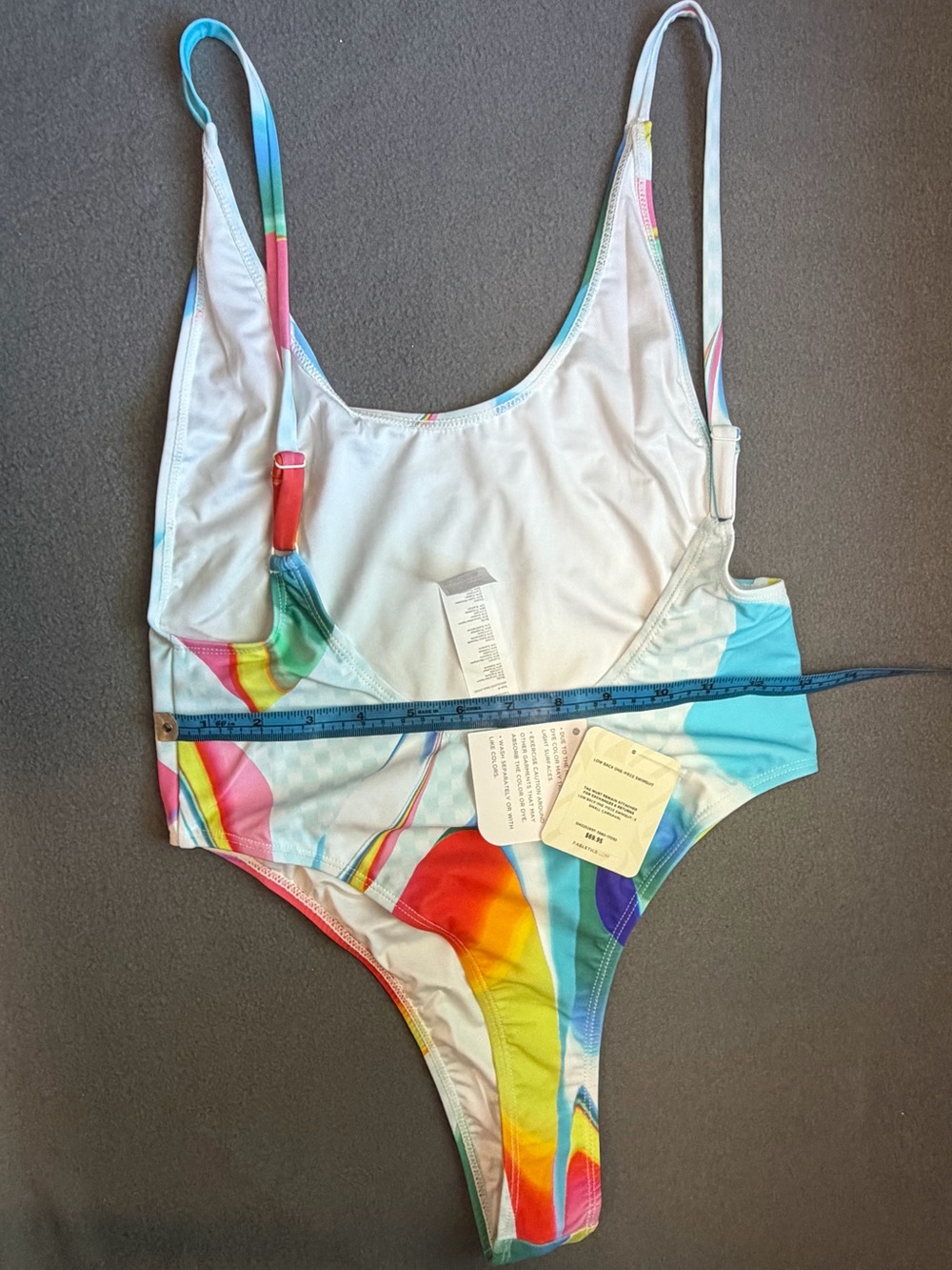 🌈 Fabletics Pride Low Back One-Piece Swimsuit